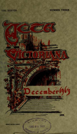 Acta Victoriana v.38 n.03_cover