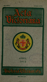 Acta Victoriana v.35 n.07_cover