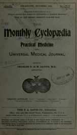 Monthly Cyclopaedia and Medical Bulletin 12, No. 12_cover