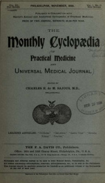 Monthly Cyclopaedia and Medical Bulletin 12, No. 11_cover