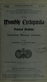 Monthly Cyclopaedia and Medical Bulletin 12, No. 10_cover