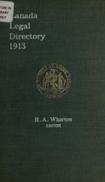 Canada legal directory 1913_cover