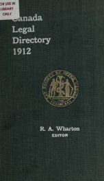 Canada legal directory 1912_cover