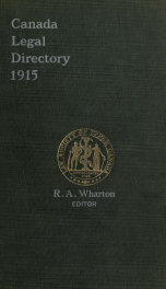 Canada legal directory 1915_cover