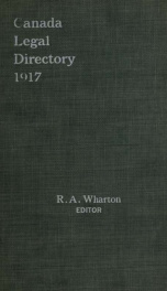 Canada legal directory 1917_cover