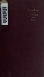 Anecdotes of bench and bar_cover