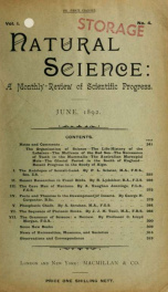 Natural Science, a monthly review of scientific progress v.01 n.04_cover