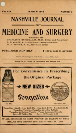 Nashville Journal of Medicine and Surgery v.109 n.03_cover