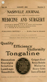 Nashville Journal of Medicine and Surgery v.108 n.08_cover