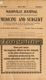 Nashville Journal of Medicine and Surgery v.108 n.07_cover