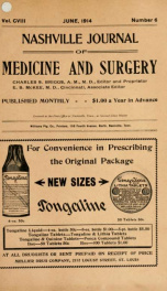 Nashville Journal of Medicine and Surgery v.108 n.06_cover