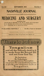 Nashville Journal of Medicine and Surgery v.110 n.09_cover