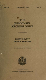 The Wisconsin archeologist 15 no 4_cover
