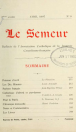 Le Semeur 3, no.8_cover