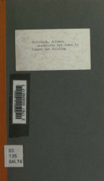 Geschichte der Juden in Lübeck und Moisling. Dargestellt in 9 in dem Jünglings-Verein (Chevras Haschkomoh) zu Lübeck gehaltenen Vorträgen von S. Carlebach_cover