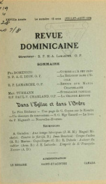 Revue dominicaine 28, no.7-8_cover
