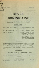 Revue dominicaine 27, no.8_cover