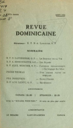 Revue dominicaine 26, no.8_cover