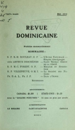 Revue dominicaine 25, no.5_cover