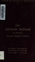 Der jüdische Sabbath 4_cover