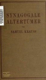 Synagogale Altertümer_cover