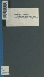 Dominicus Gundisalvi und sein psychologisches Compendium. Ein Beitrag zur Geschichte der philosophischen Litteratur bei Arabern, Juden und Christen 1_cover