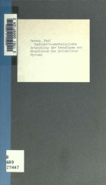 Spekulativ-psychologische Entwicklung der Grundlagen und Grundlinien des philonischen Systems_cover