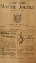 Maryland Medical Journal, a journal of medicine and surgery 57, no.12_cover