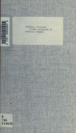 L'idea religiosa di Marsilio Ficino : e il concetto di una dottrina esoterica_cover