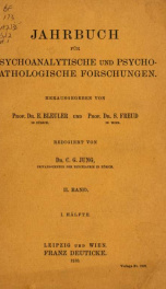 Jahrbuch für psychoanalytische und psychopathologische Forschungen 02 pt. 01_cover