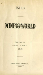 Mining and Engineering World v. 44 Index_cover