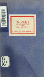 Heraklit, seine gestalt und sein künden_cover