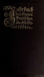Jahrbuch des Freien Deutschen Hochstifts 1904_cover