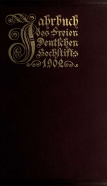 Jahrbuch des Freien Deutschen Hochstifts 1902_cover