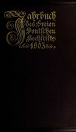 Jahrbuch des Freien Deutschen Hochstifts 1903_cover