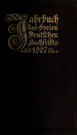 Jahrbuch des Freien Deutschen Hochstifts 1907_cover