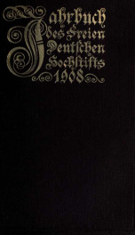 Jahrbuch des Freien Deutschen Hochstifts 1908_cover