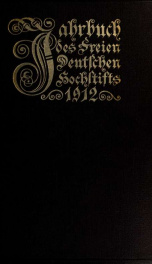 Jahrbuch des Freien Deutschen Hochstifts 1912_cover