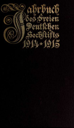 Jahrbuch des Freien Deutschen Hochstifts 1914-15_cover