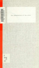 The preservation of the union, a national economic necessity_cover