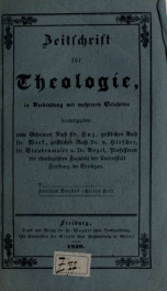 Zeitschrift für Theologie : in Verbindung mit mehreren Gelehrten 1839_cover
