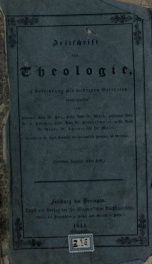 Zeitschrift für Theologie : in Verbindung mit mehreren Gelehrten 1844_cover