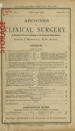 Hospital Gazette and Archives of Clinical Surgery 2 no 4_cover