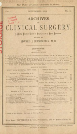 Hospital Gazette and Archives of Clinical Surgery 1 no 3_cover