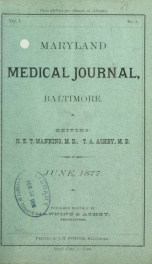 Maryland Medical Journal, a journal of medicine and surgery June v.1  n.02_cover