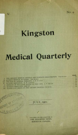 Kingston Medical Quarterly v.5  n. 04_cover