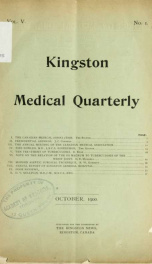 Kingston Medical Quarterly v.5 n. 01_cover