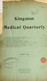 Kingston Medical Quarterly v.1  n. 03_cover