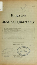 Kingston Medical Quarterly v.1 n. 02_cover