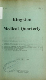 Kingston Medical Quarterly v.4  n. 02_cover